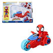 Picture of Spidey Figure and Motorcycle